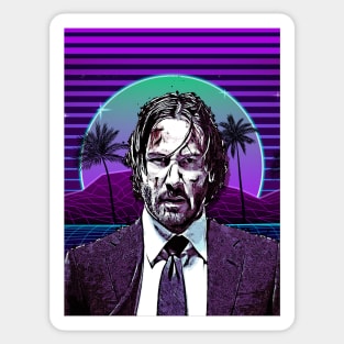 JW synthwave Sticker